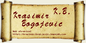Krasimir Bogojević vizit kartica